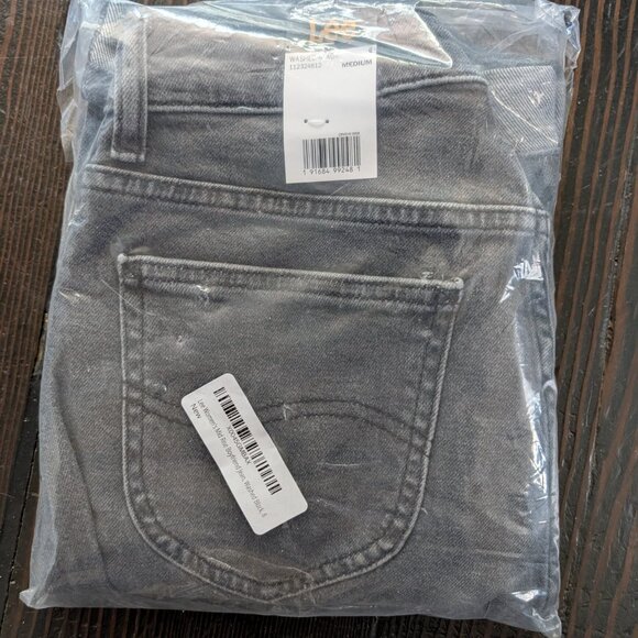 BNIB - Lee Womens Mid-Rise Boyfriend Jeans - Washed Black - Picture 5 of 5